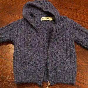 1 100% merino wool boys sweater blue